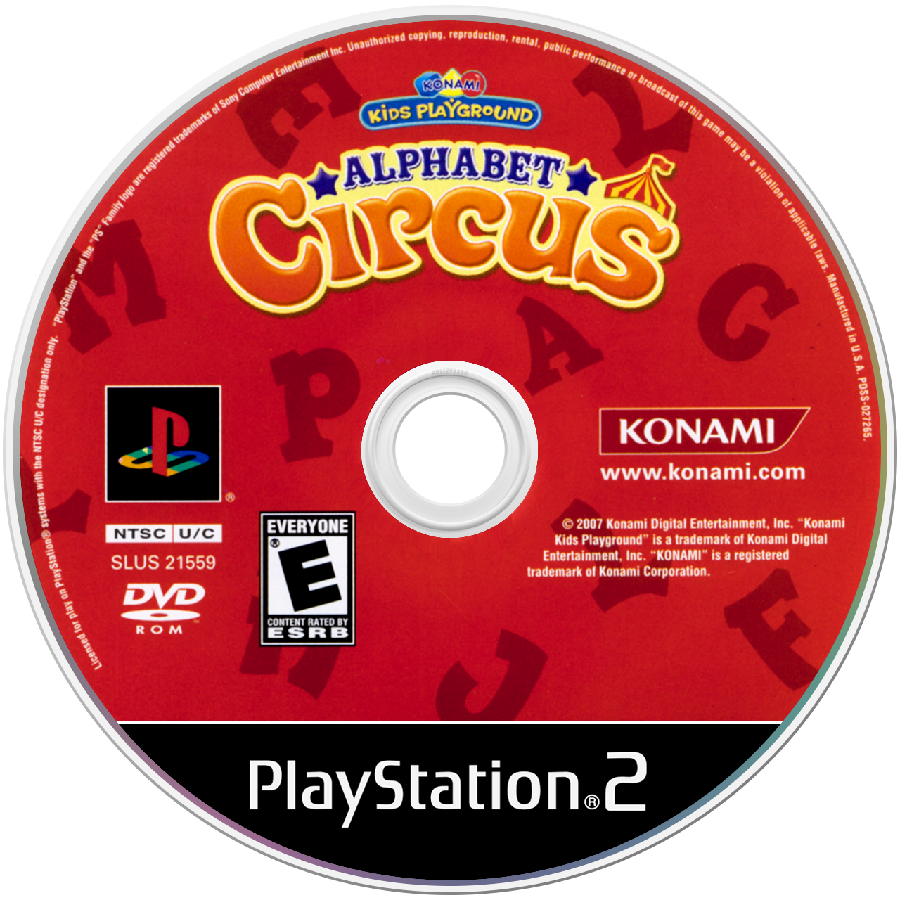 Konami Kids Playground: Alphabet Circus media 4 for Playstation 2